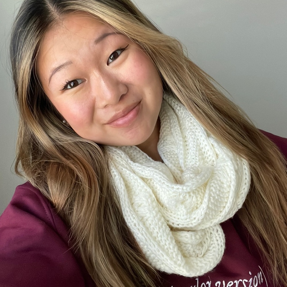 Cream Infinity Scarf